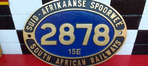 railway train plaque repro